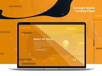 Concept landing page app uidesign web webdesign