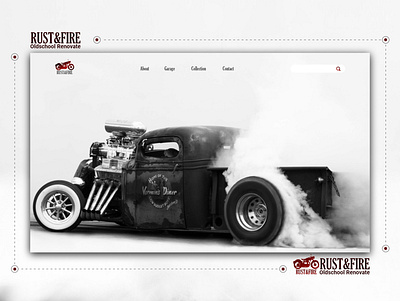 Rust&Fire Cars Renovate brand cars oldschool renovate ui design webdesign