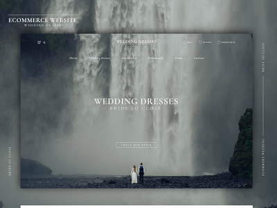 Wedding dresses ecommerce website bride design ui design webdesign wedding wedding dress wedding dresses