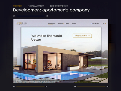 Development apartaments company vol.2 app branding design illustration ui ux web web design website