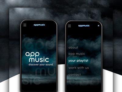 appmusic UI concept app branding concept design illustration ui ux web website