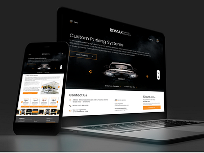 UI Design - rebranding website Romax branding car design graphic design ui uiux web website