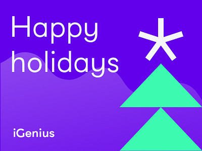 Happy holidays adobe illustrator ai branding christmas card design graphicdesign holiday identity minimal type typography
