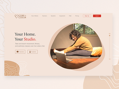 Yoga Studio Website Concept