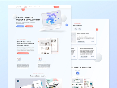 Shopify Web Studio Landing page