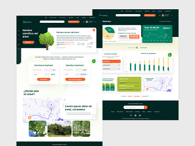 Treeconomy web design dashboard design graphic design ui ux