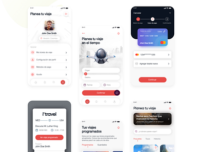 I travel App - Proposal app design graphic design travel ui ux