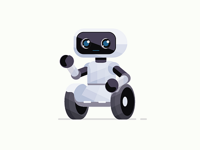 Little Home Robot illustration robot tech technology ui vector zenbo