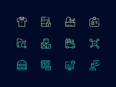 Universal icons set