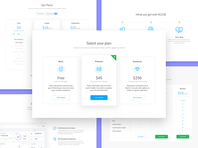 Pricing blocks business finance pricing ui ux web