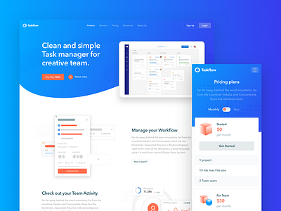 Taskflow - web design experience