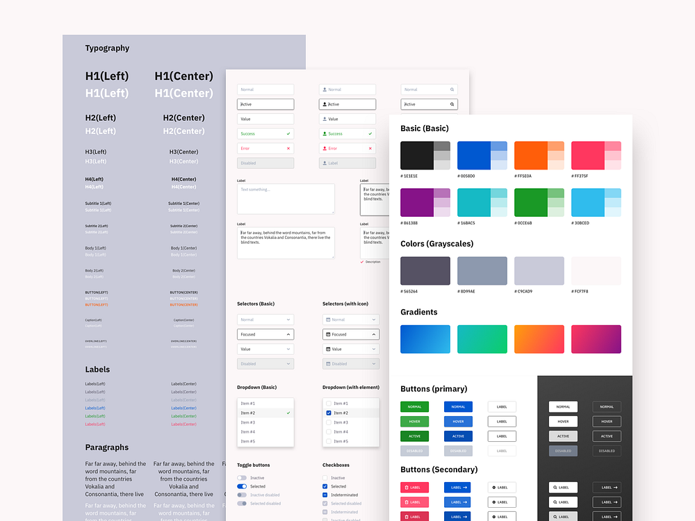 Web Style Guide 1.0 by Artyom Khamitov on Dribbble