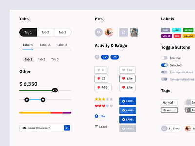 Style Guide Update by Artyom Khamitov on Dribbble