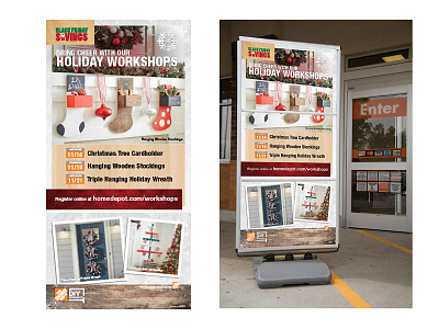 The Home Depot 3-Tier Concept christmas design holiday logo retail signage the home depot
