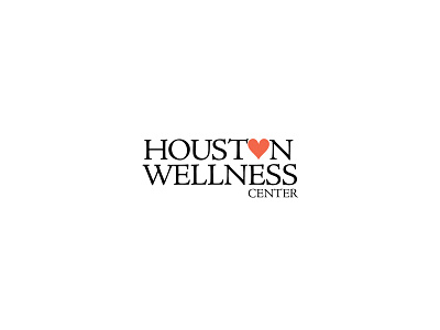 Houston Wellness Center Logo branding gym logo