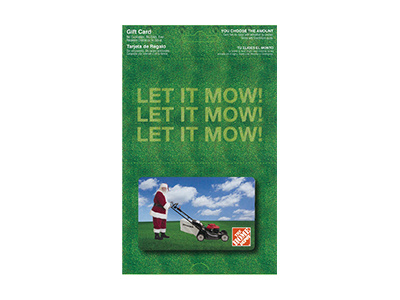 Let it Mow Gift Card gift card promotional