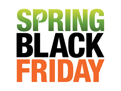 Spring Black Friday Logo black friday sales spring