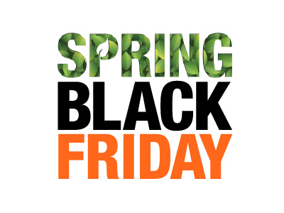 Spring Black Friday Logo Variation black friday leaves logo spring