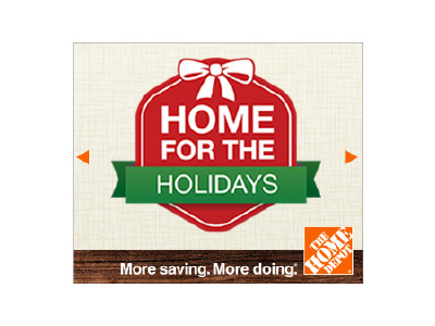 Home Holidays Online Ad Concept christmas holiday sale the home depot