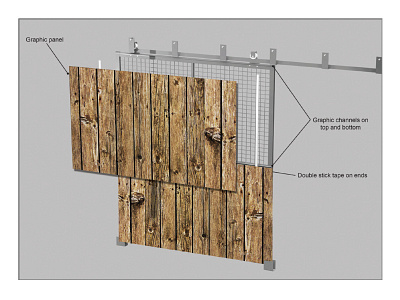 Barndoor Concept Diagram the home depot