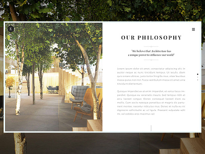 Eden About architecture clean interior minimal typography ui ux webdesign