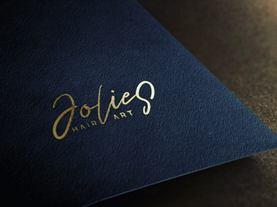 Signature style logo for Jolie's hair Art...