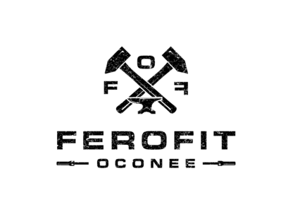 Ferofit Oconee crossfit fitness logo forged health iron