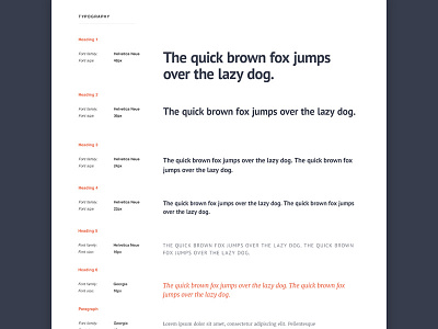 Typography Style Guide