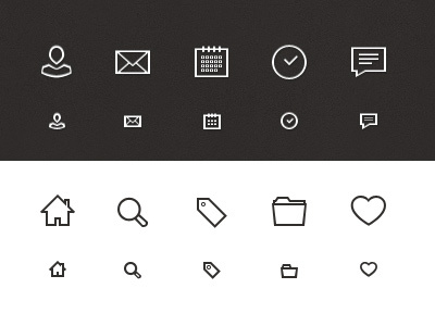Icons - 01 author blog icons comment date email like search time