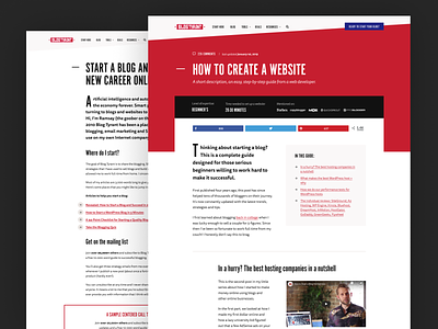 BlogTyrant.com Redesign blog blog design clean design red web desgin white wordpress
