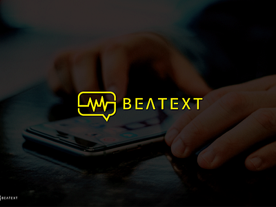 beat text logo design