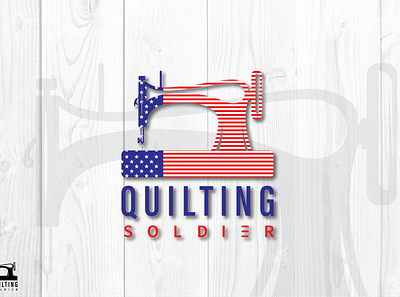 Modern logo design america american flag beautifu logo design design flat logo minimal minimalist design minimalist logo quilting soldier ui ux vector