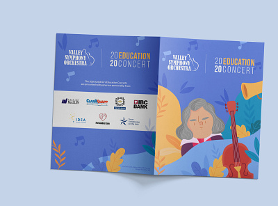 VSO Education Concerts 2020 Book Cover book booklet brochure design illustration non profit print print design