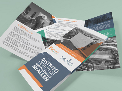 McAllen Convention Center District branding brochure design identity print trifold