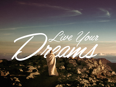 #02 Live Your Dreams design dream graphic design inspiration instagram life projectmonth workhard