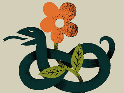 Snake & flower