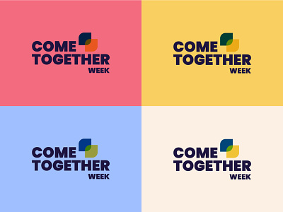 Come Together Week Event | pt. 2 colour palette design flat flat design flat colour flat illustration minimal typography
