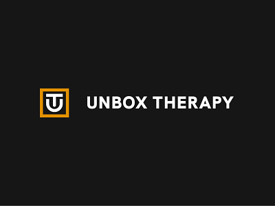 Unbox Therapy - logo design pt. 1 branding design flat flat design flat illustration flat logo icon logo minimal