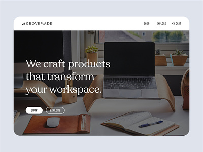 Grovemade | Website makeover cta button homepage design ui ui ux ux ux design website website concept websitedesign