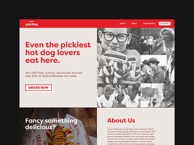 Fancy Franks Landing Page