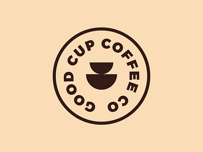 Good Cup Coffee Co - Identity & Logo Design badge design brand brand identity branding branding design circle flat colour logo circle logo circular logo coffee shop logo logo logo design logo designer minimal logo