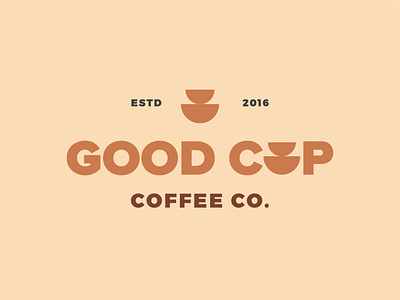 Good Cup Coffee Co - Identity & Logo Design Pt. 3 circle logo circular logo coffee logo coffee shop logo logo logodesign logodesigner minimal minimalist logo