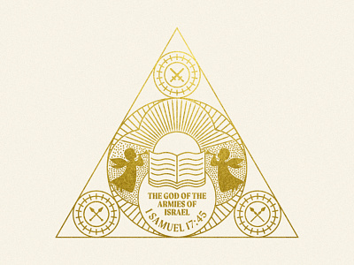 Christmas Church Badge Design badge badge illustration branding church engraving gold texture icon illustration illustrator line art logo vector