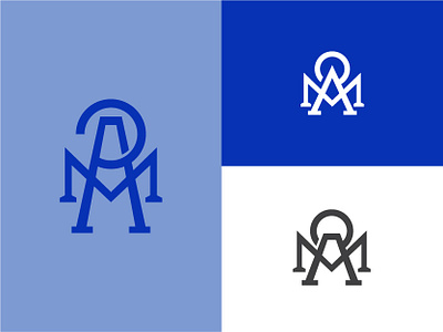 "AMP" Monogram Concepts badge design design flat design flat illustration minimal monogram logo monograms