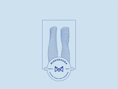 Dribbble Weekly Warm-Up: Mississauga, ON badge design dribbble flat design flat illustration illustration logo minimal sticker weekly warm up