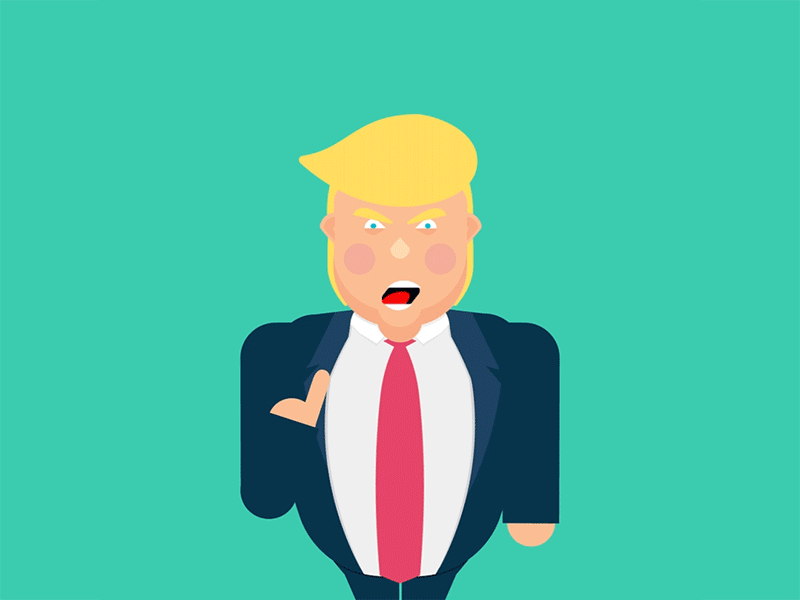 Trump x Tin Foil Hat adobe illustrator after effects design digital illustration illustration illustrator incovenient truth tin foil hat trump vector vector animation