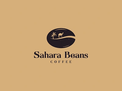 SaharaBeansCoffee Logo adobe brand branding camel coffee designer illustrations illustrator logodesigns logos photoshop sahara