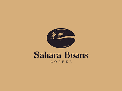 SaharaBeansCoffee Logo adobe brand branding camel coffee designer illustrations illustrator logodesigns logos photoshop sahara