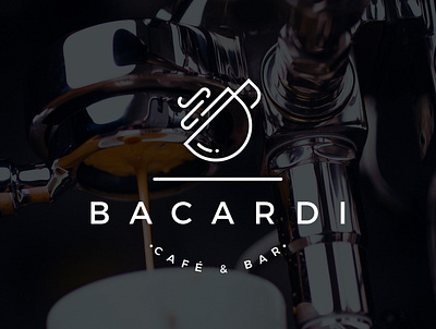 Bacardi Café&Bar Logo adobe branding design designer illustration illustrator logo photoshop vector