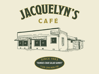 Jacquelyn's Cafe Menu Illustration first shot illustration menu restaurant restaurant logo